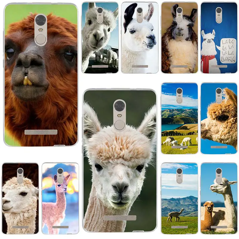 Мягкий силиконовый чехол для телефона из ТПУ с изображением ламы альпаки Xiaomi mi Red