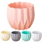 Полосатый пластиковый цветочный горшок в скандинавском стиле из искусственной керамики, декоративные цветы Deaktop для украшения дома, гостиницы, сада, Декор