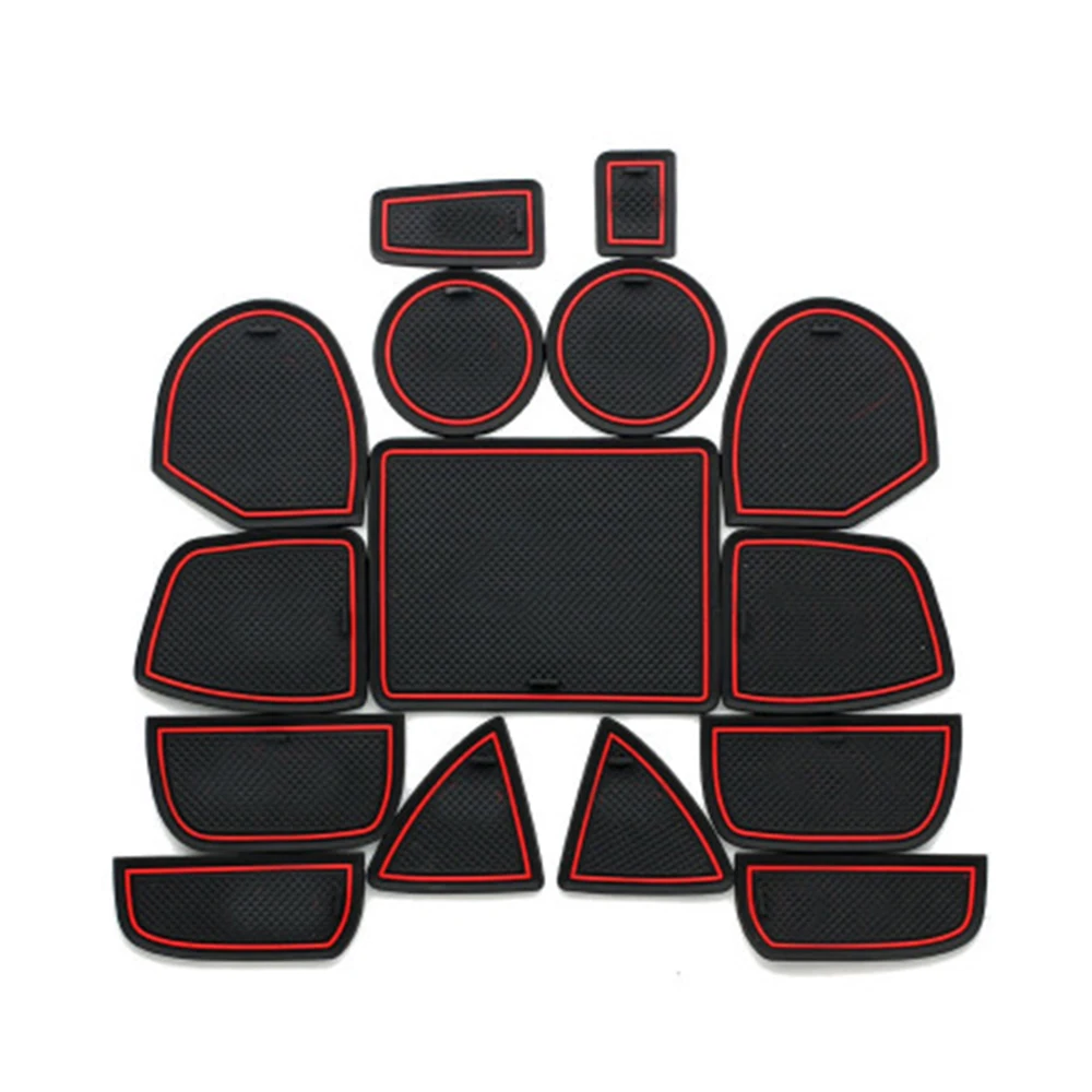 

15 шт., нескользящий коврик для дверей салона автомобиля Jeep Grand Cherokee 2011 2012 2013 2014