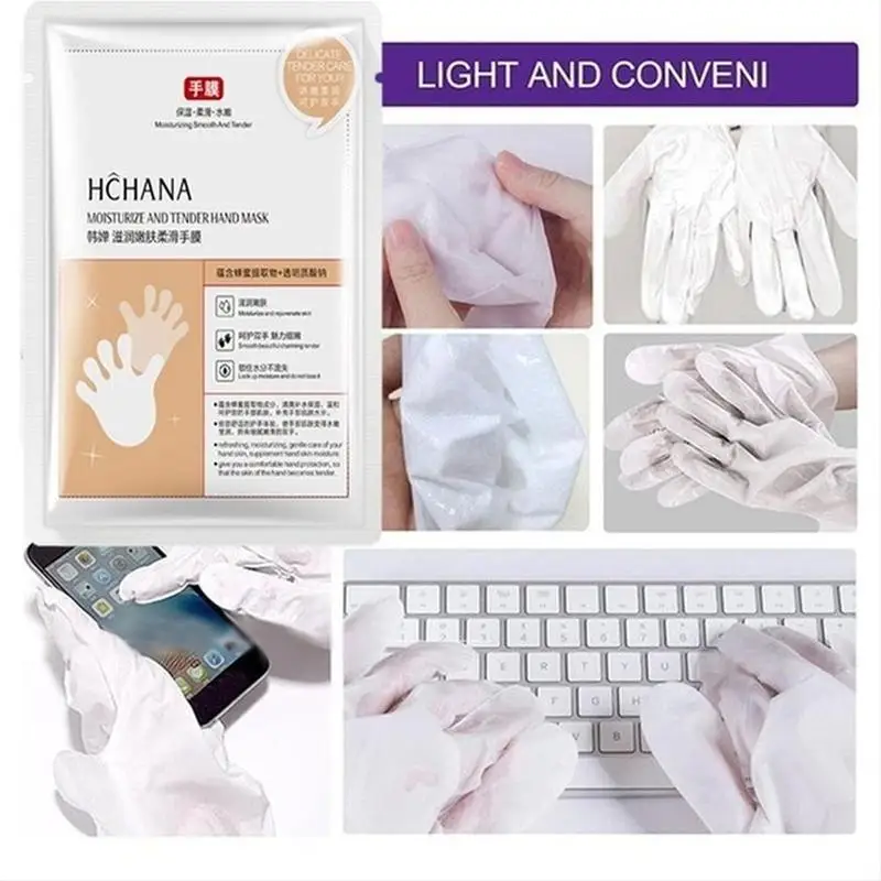 2 шт. увлажняющая Медовая маска для рук шелковая Лыжная улучшает сухое