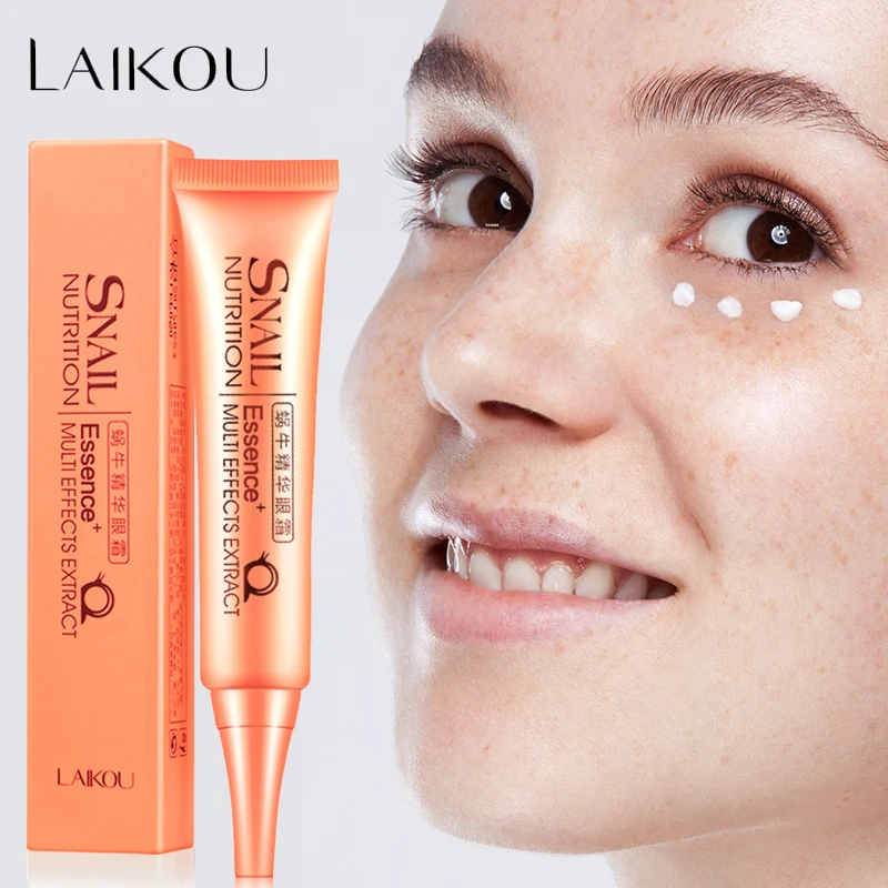 Сыворотка для век LAIKOU Отбеливающая увлажняющая сыворотка с эффектом улитки от