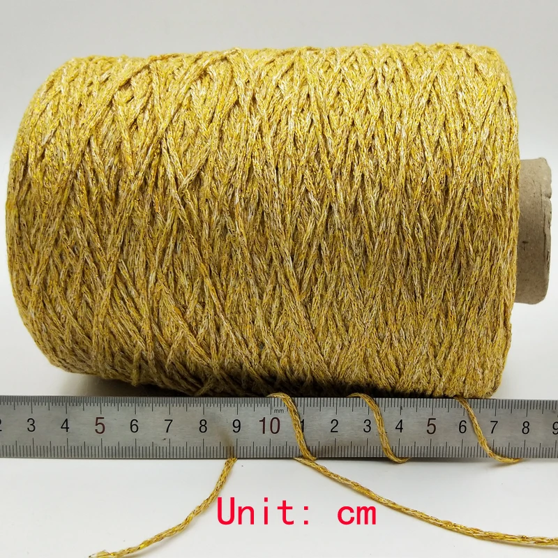 500 г/лот пряжа для вязания и вязания крючком matethread DIY Пряжа вязаный цветной яркий шелк металлизированные нитки для ручного вязания ZL50