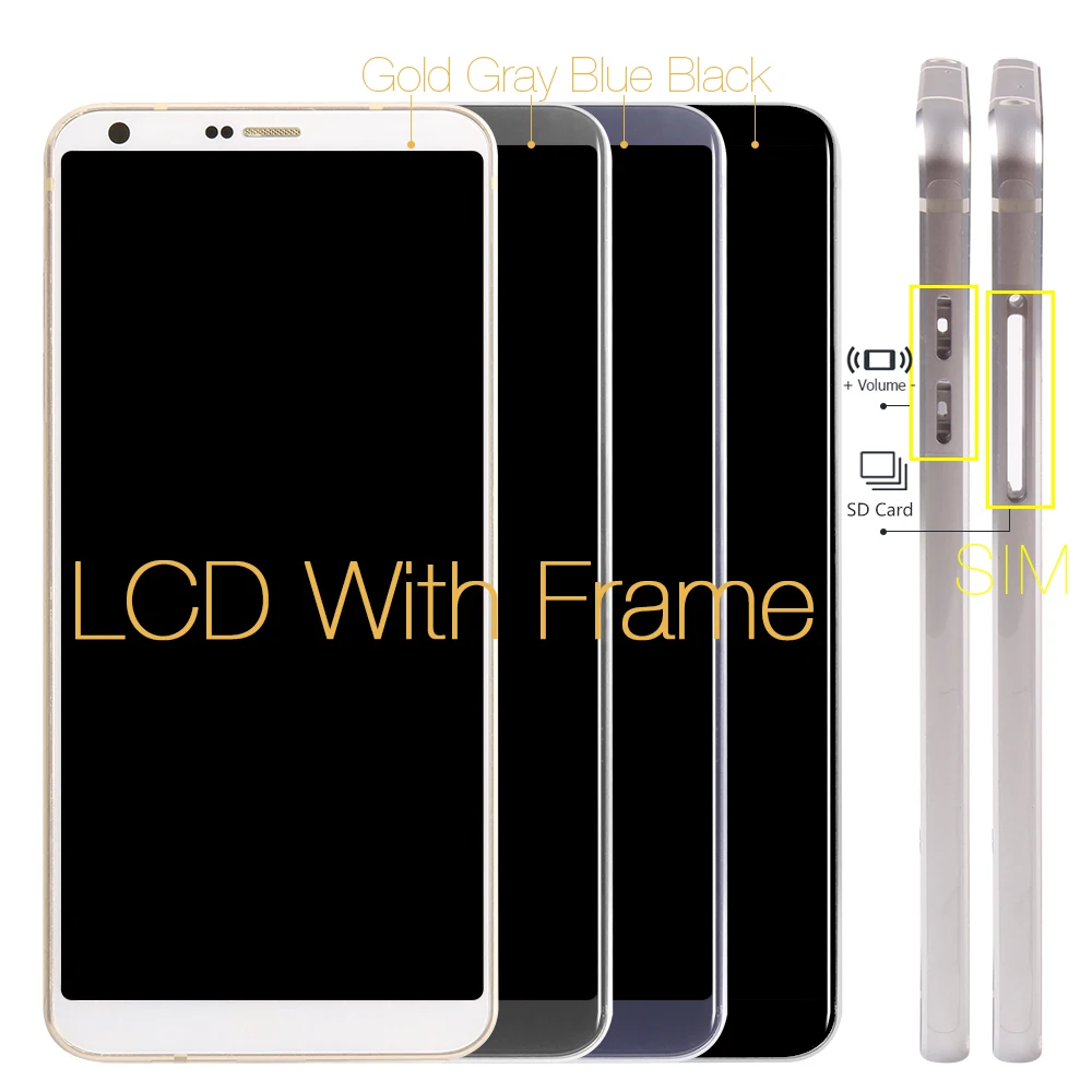 Оригинальный 5 7 ''ЖК дисплей для LG G6 H870 H870DS H872 LS993 VS998 US997 ЖК Дисплей кодирующий