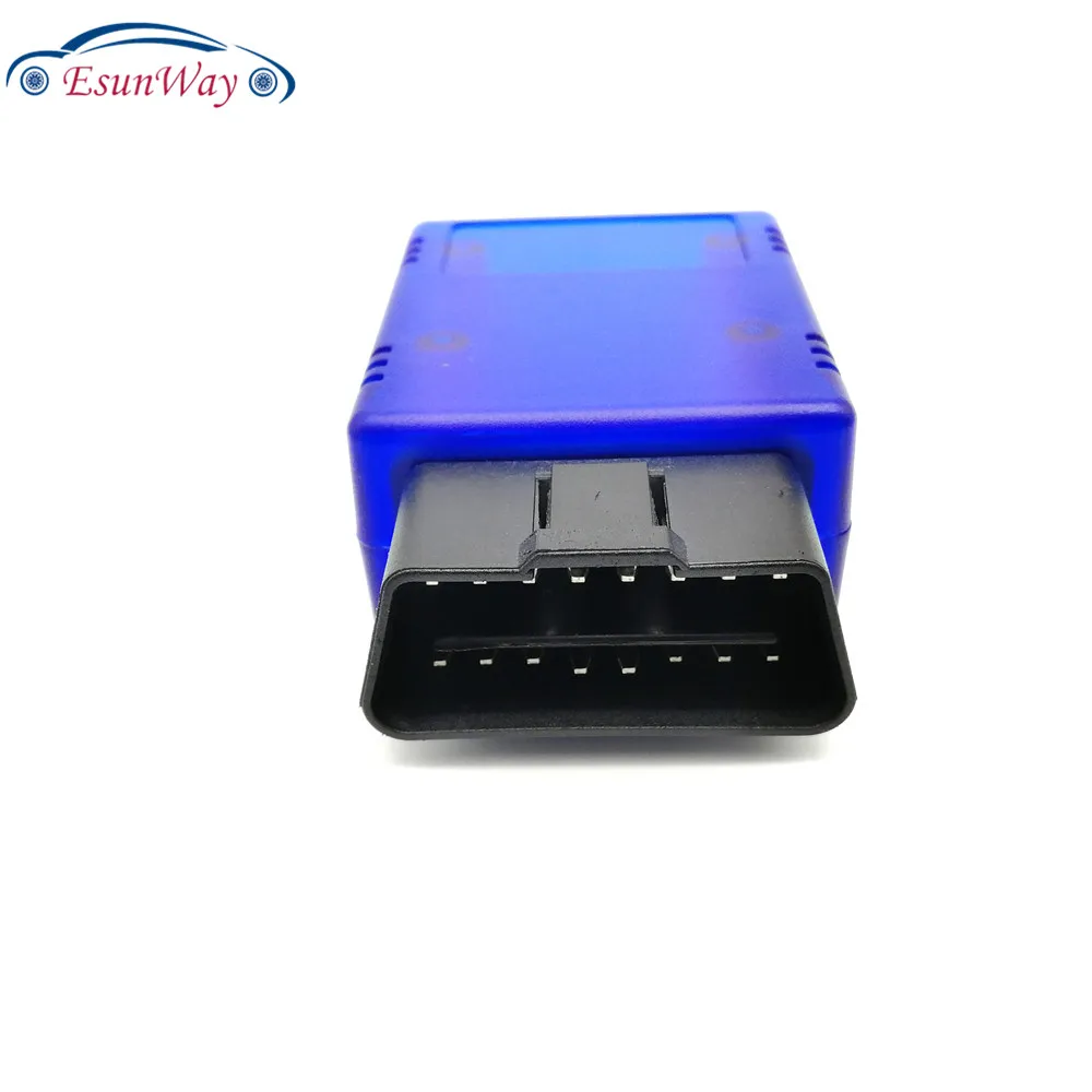 Интерфейсный Адаптер ELM 327 OBD2 разъем переходник для интерфейса ELM327 bluetooth синий