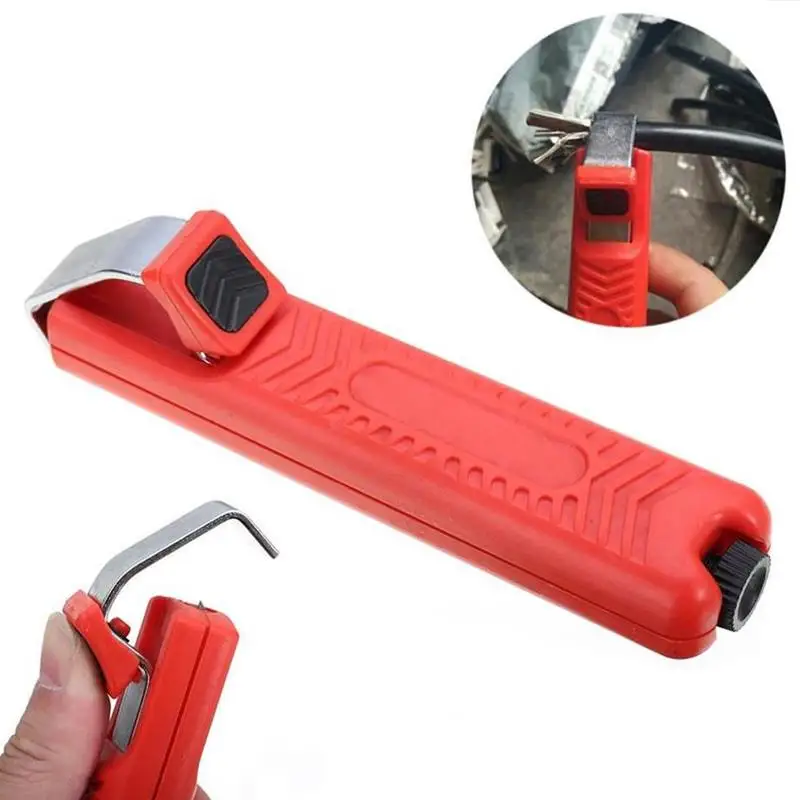 

Cable Knife Stripper Wire Stripping Tools Plastic Handle Diameter 4-16mm PVC Electrician Knife Adjustable Cable Stripping Knife