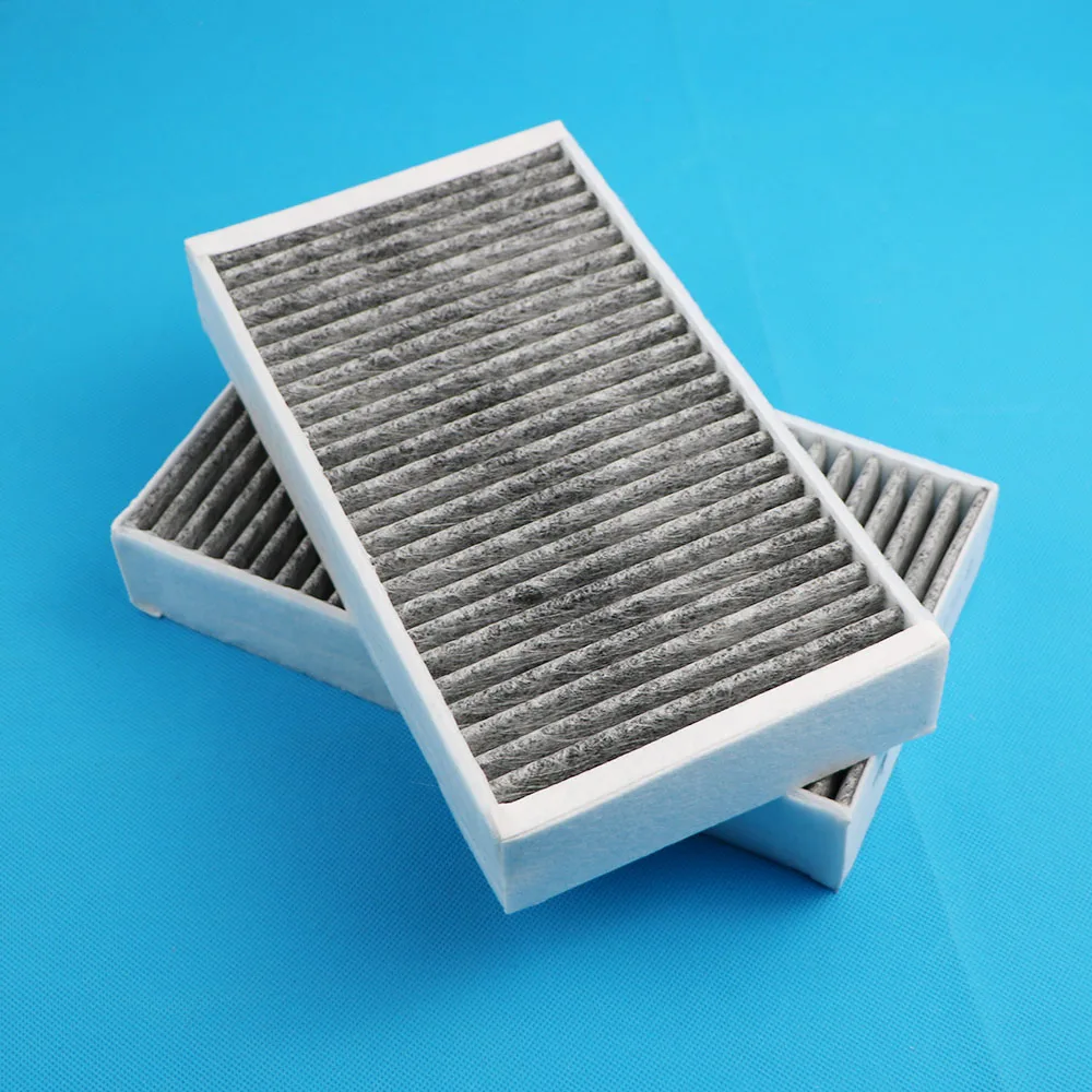 2 шт. углеродный воздушный фильтр кабины для Mercedes-Benz W251 R280 R320 R350 R500 R63 W164 ML280 ML500 ML320