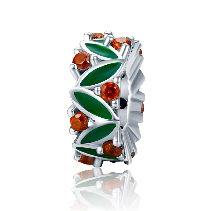 aasd317-1 Подходит для браслета Pandora Серебро 925 CZ Колокольчик для елки украшения-Снеговички S925 Подарочный дом цветок бисер для изготовления ювелирных изделий - Окраска металла: aasd317-1