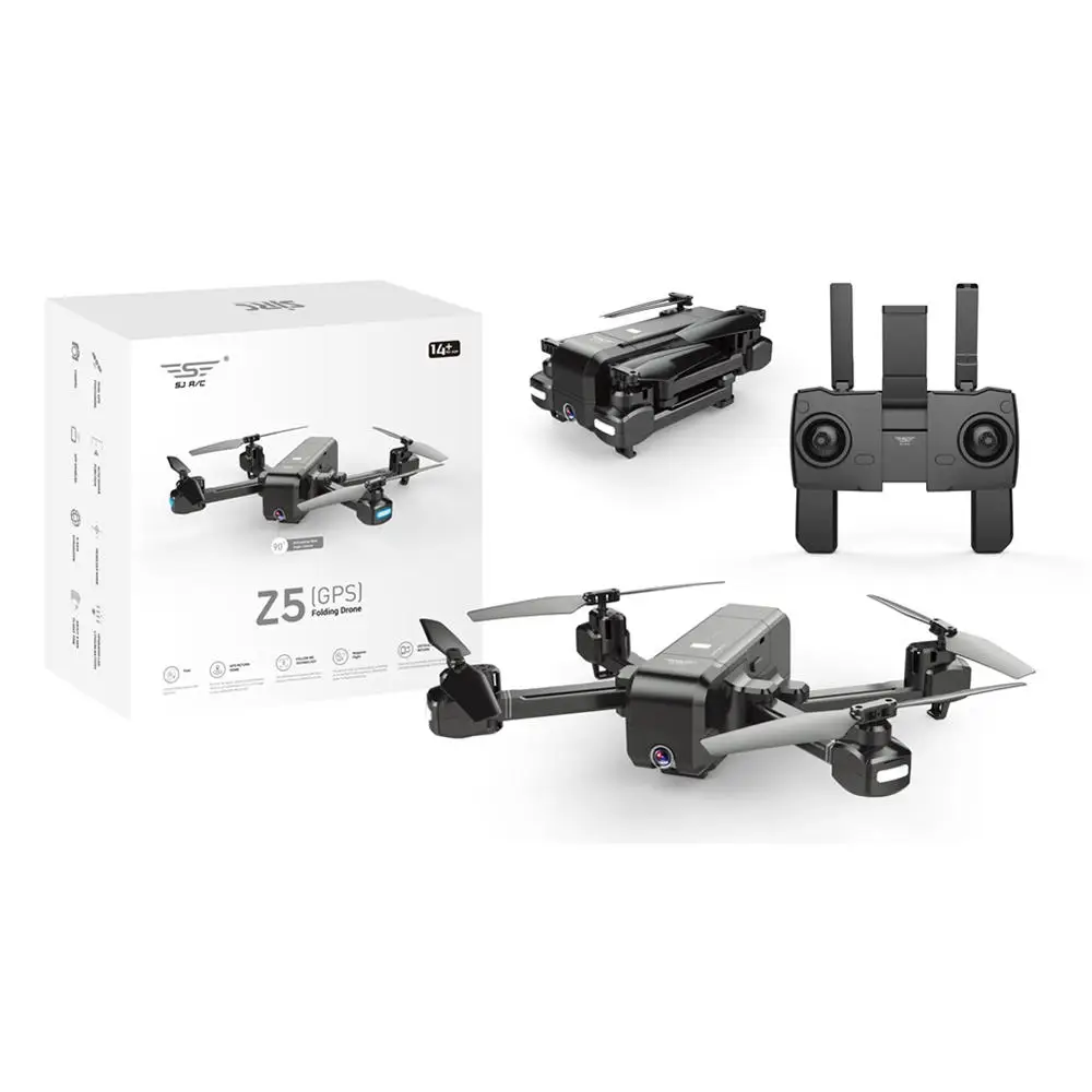 SJRC Z5 Дрон с GPS Wifi FPV 720/1080P HD камера бесщеточный Квадрокоптер складной RC Вертолет VS