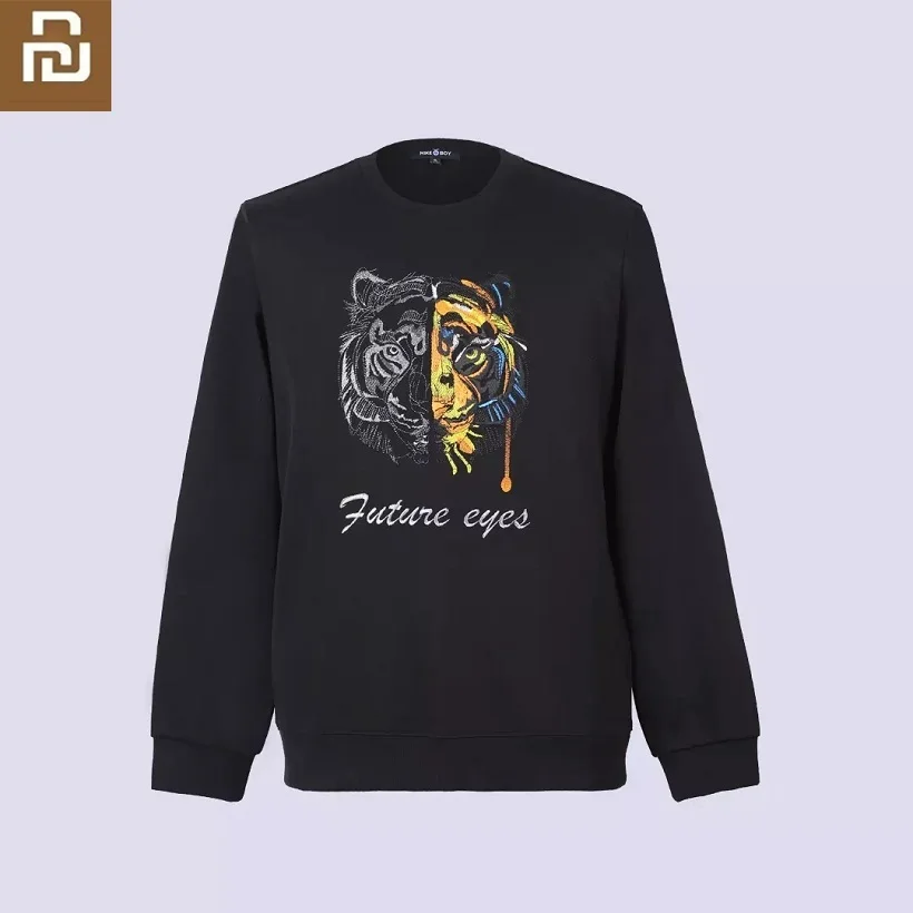 

Модный Цветной свитер MIKEBOY с изображением головы тигра, удобный мужской спортивный свитер с длинным рукавом для отдыха на весну и осень