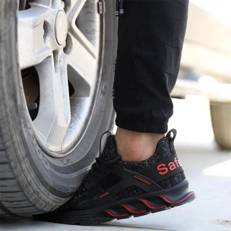 Новое поступление безопасная обувь анти-разбивающая легкая дышащая