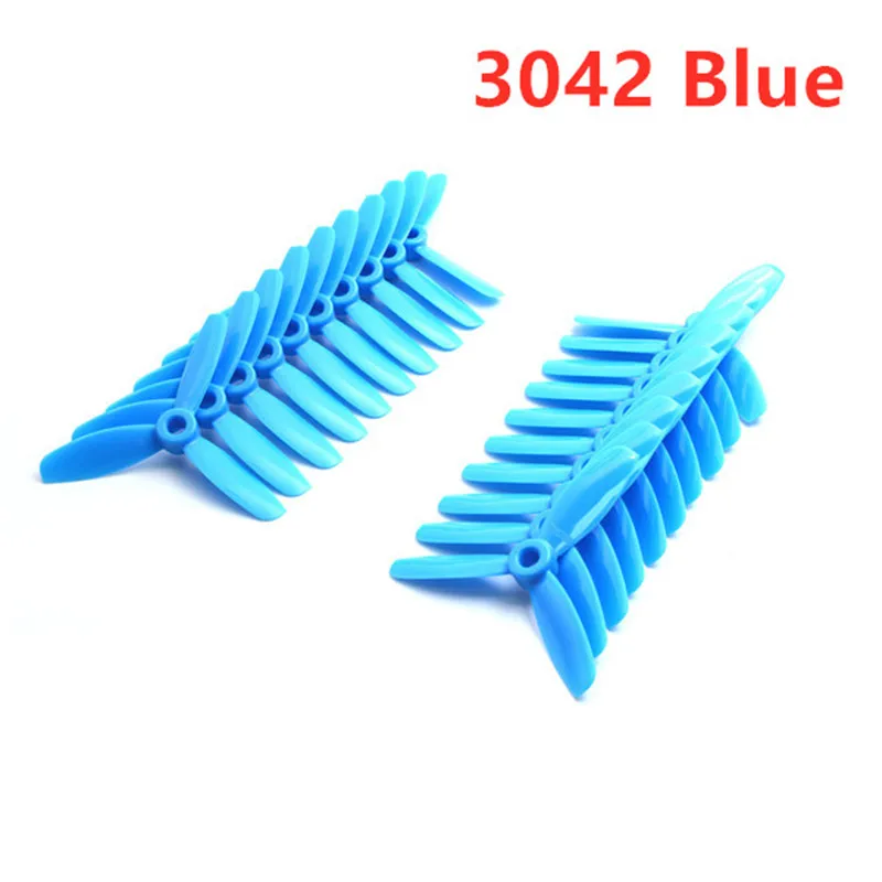 10 пар GEPRC 5040 V2/3042 5 дюймов/3x4,2 дюймов CW CCW 3 Лопасти пропеллеры для модели радиоуправляемых квадрокоптеров игрушки Запасные части DIY Accs - Цвет: 3042 Blue