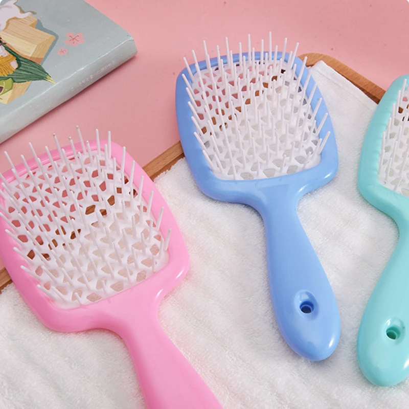 

Hollow massage grid smooth hair comb hair styling tool massage comb hair brush girl ponytail comb