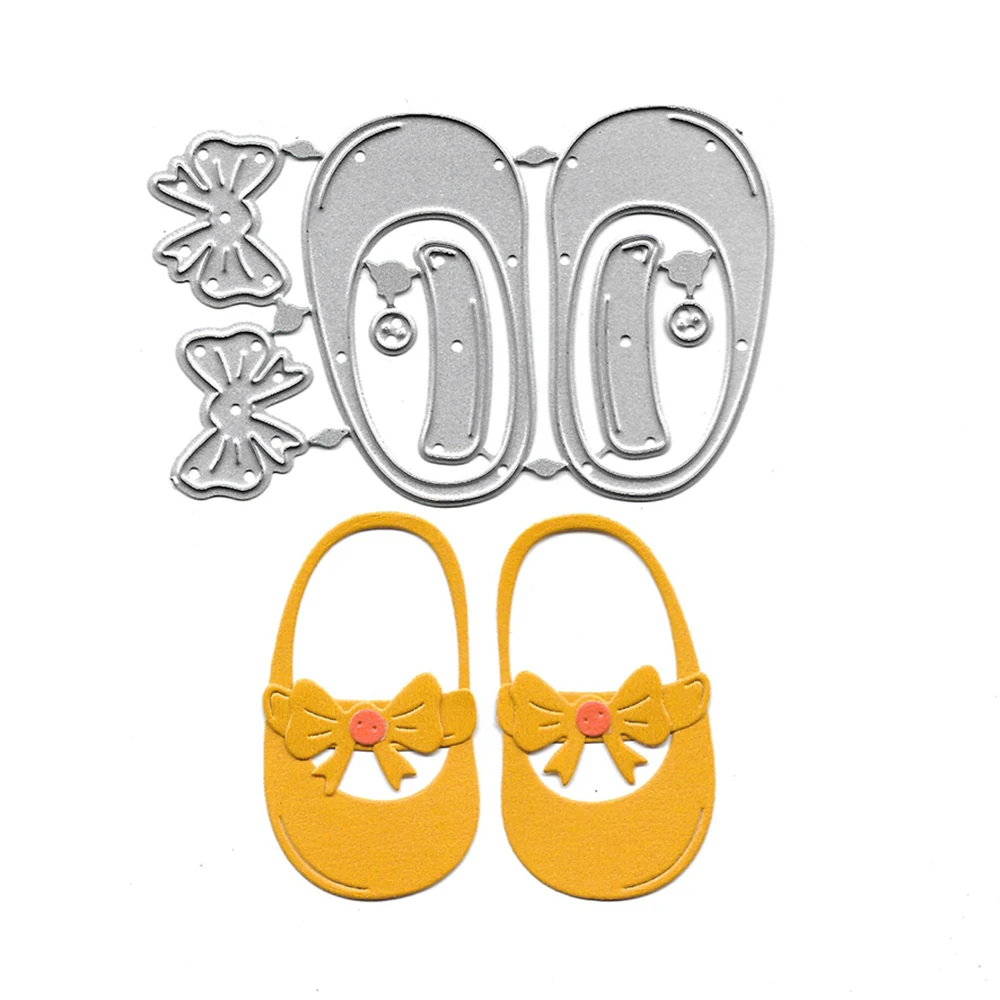 

Cute Baby Shoes Metal Cutting Dies Scrapbooking Embossing Folders for Card Making Craft Stencil Slimline Dies