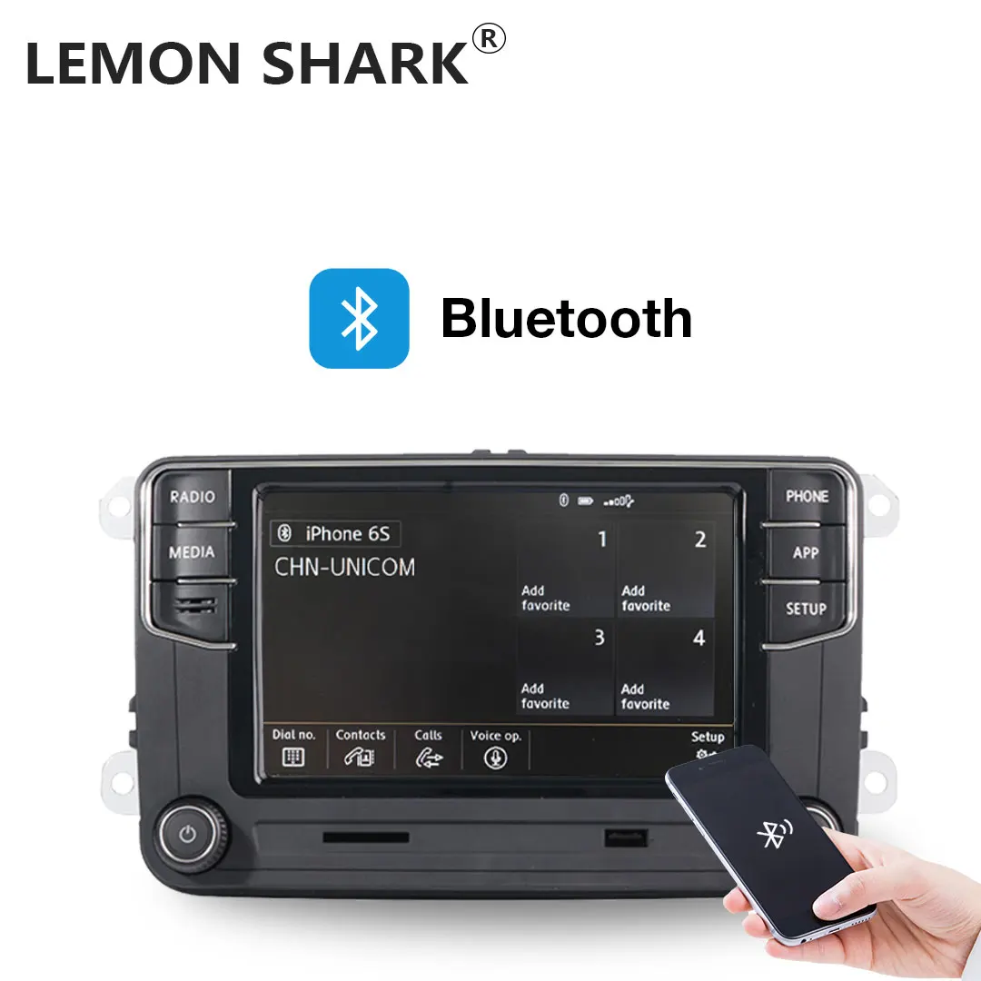 Автомагнитола LEMON SHARK RCD360 мультимедийный плеер Mirrorlink MIB для VW Golf 5 6 Jetta MK5 MK6 Polo Passat B6