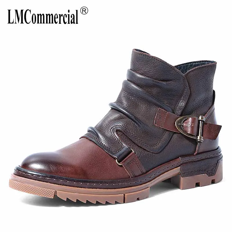 Мужские ковбойские ботинки высококачественные мужские челси из натуральной