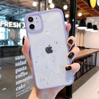 JWMOVE мерцающий яркий прозрачный чехол для телефона iPhone 11 12 13 mini Pro Max XS X XR 7 8 6 6S plus SE 2022, мягкие противоударные чехлы
