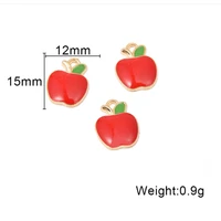 apple fruit charm pendants gold jewelry making finding diy bracelet necklace earring accessories handmade tools 20pcs