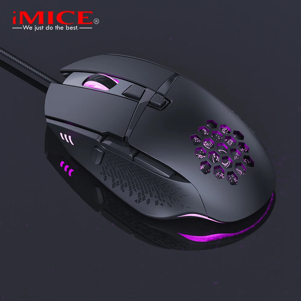 Wired LED Gaming Mouse 7200 DPI Computer Mouse Gamer USB Ergonomic Mause  With Cable For PC Laptop RGB optical Mice With Backlit images - 6