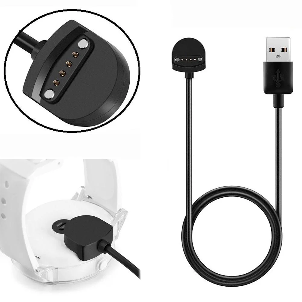 replacement usb watch charger dock charging cable data cord for ticwatch es free global shipping