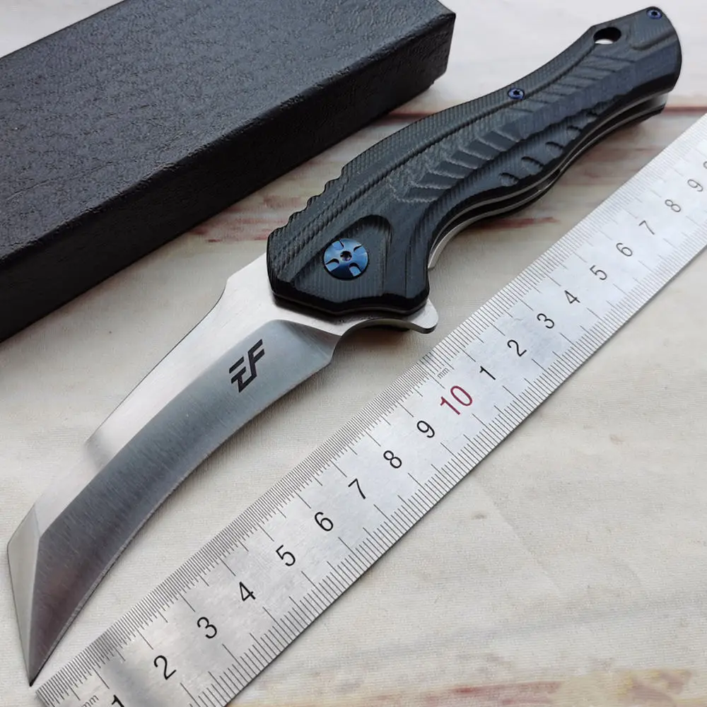 Eafengrow K1 Karambit Real D2 Сталь G10 Ручка шариковый подшипник складной лагерь Охота кухня