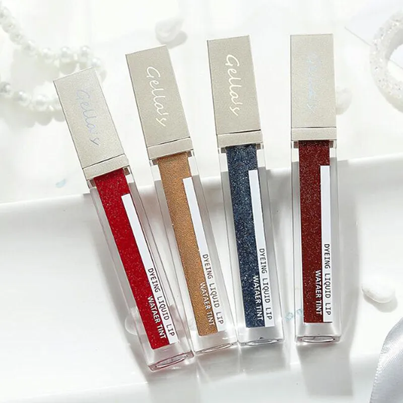 Мерцающий Увлажняющий блеск для губ изменение температуры Цвет жидкая помада