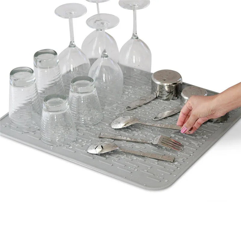 Силиконовая накладка Кухня кухонный коврик для раковина стол подушки Прилавок