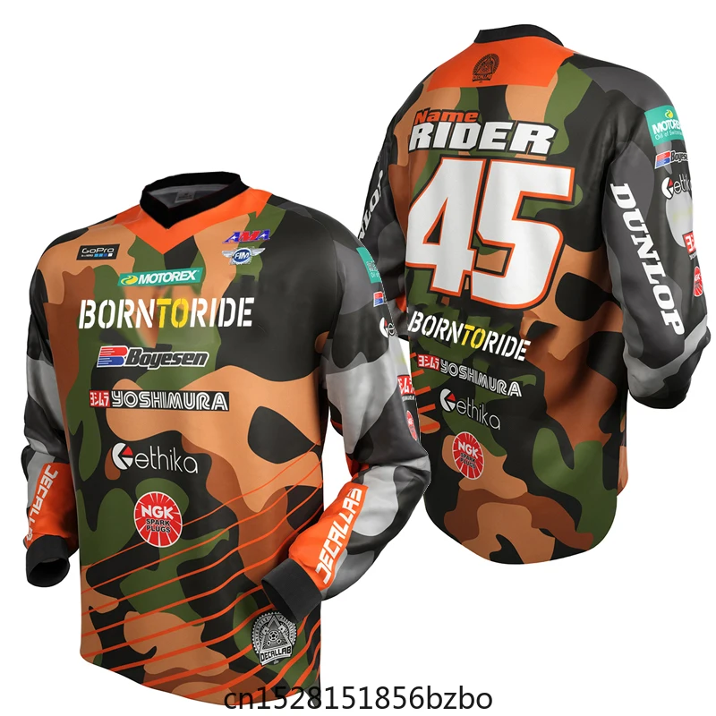 

Enduro bike jerseys motocross bmx racing jersey downhill dh short sleeve cycling clothes mx summer mtb t-shirt