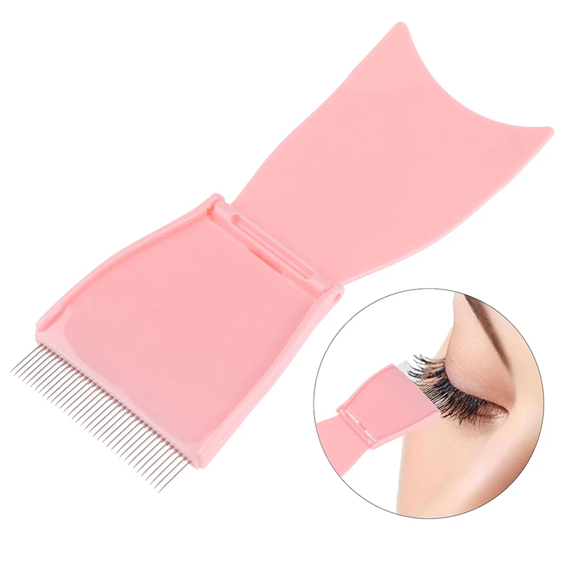 

Eyelash Curler Beauty Mascara Makeup Lash Separator Foldable Metal Brush Comb