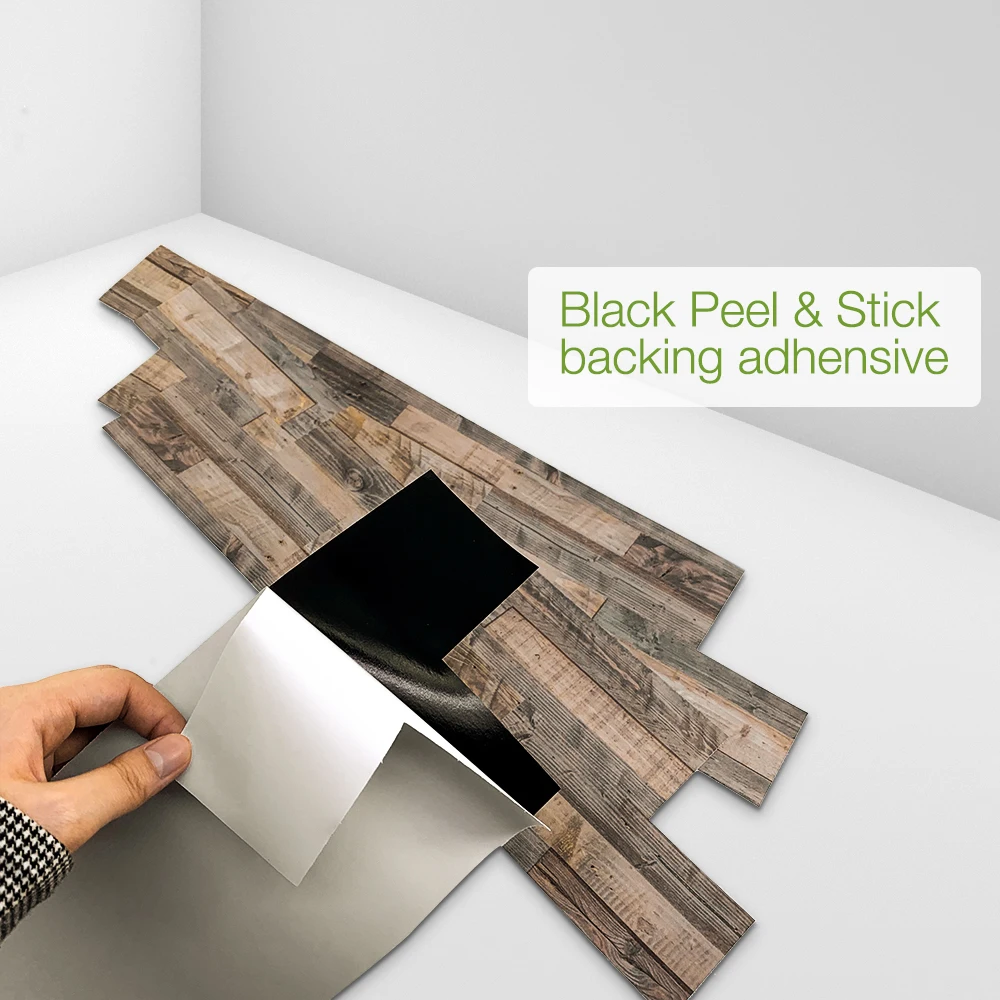 Самоклеящаяся мраморная напольная плитка из натурального дерева Настенная