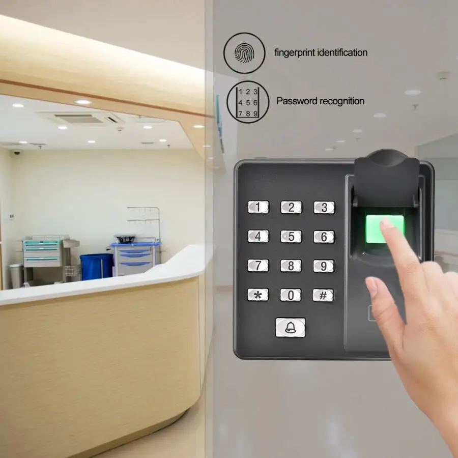 RFID считыватель биометрических водостойких отпечатков пальцев двери контроля