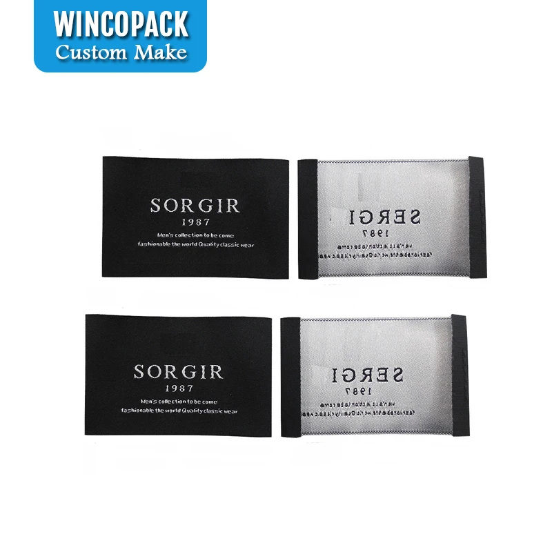 

Custom Sewing Labels Clothing Tags And Labels Center Fold Woven Label WL045