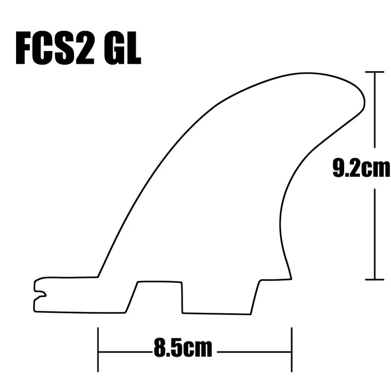 Fcs2 GL 2 шт./компл. задний плавник для quad fin Набор плоских фольгированных сотовых
