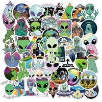 1050100pcslot cartoon stickers interesting alien ufo et graffiti for notebook motorcycle skateboard computer mobile lable etc