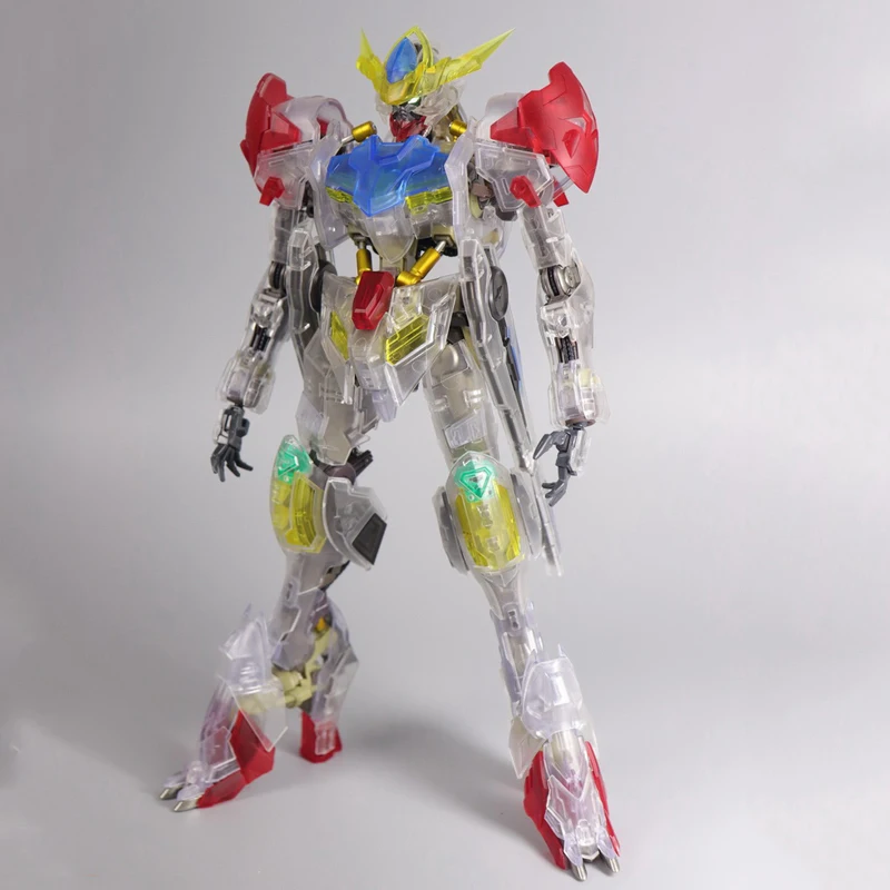 Alloy MG 1/100 ASW-G-08 Gundam Barbatos HIRM Full Color Transparent Outer Armor Assembly Model Action Toy Figures | Игрушки и хобби