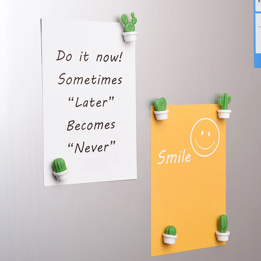 Магниты на холодильник милые сочные растения магнит кнопка кактус стикер