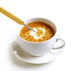 Трафареты HILIFE для кофе, игла для творчества, лопатка из пенопласта для кофе, посуда для бариста, 1 шт., нержавеющая сталь