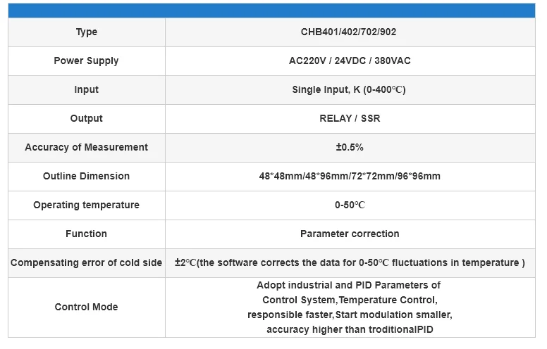 CG CHB401 промышленный светодиодный 48*48 мм программируемый ПИД интеллектуальный цифровой выход термостат Электрический PID контроллер температуры