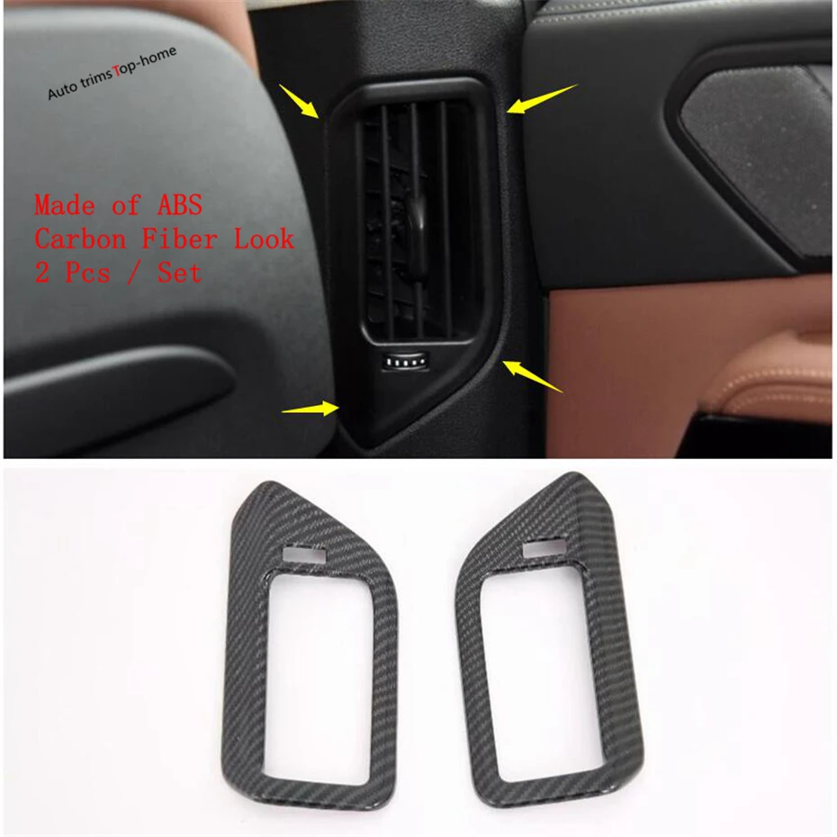 

Carbon Fiber Look Interior Refit Kit For BMW X5 G05 2019 2020 2021 Cup Holder / Air AC / Steering Wheel / Lift Button Cover Trim
