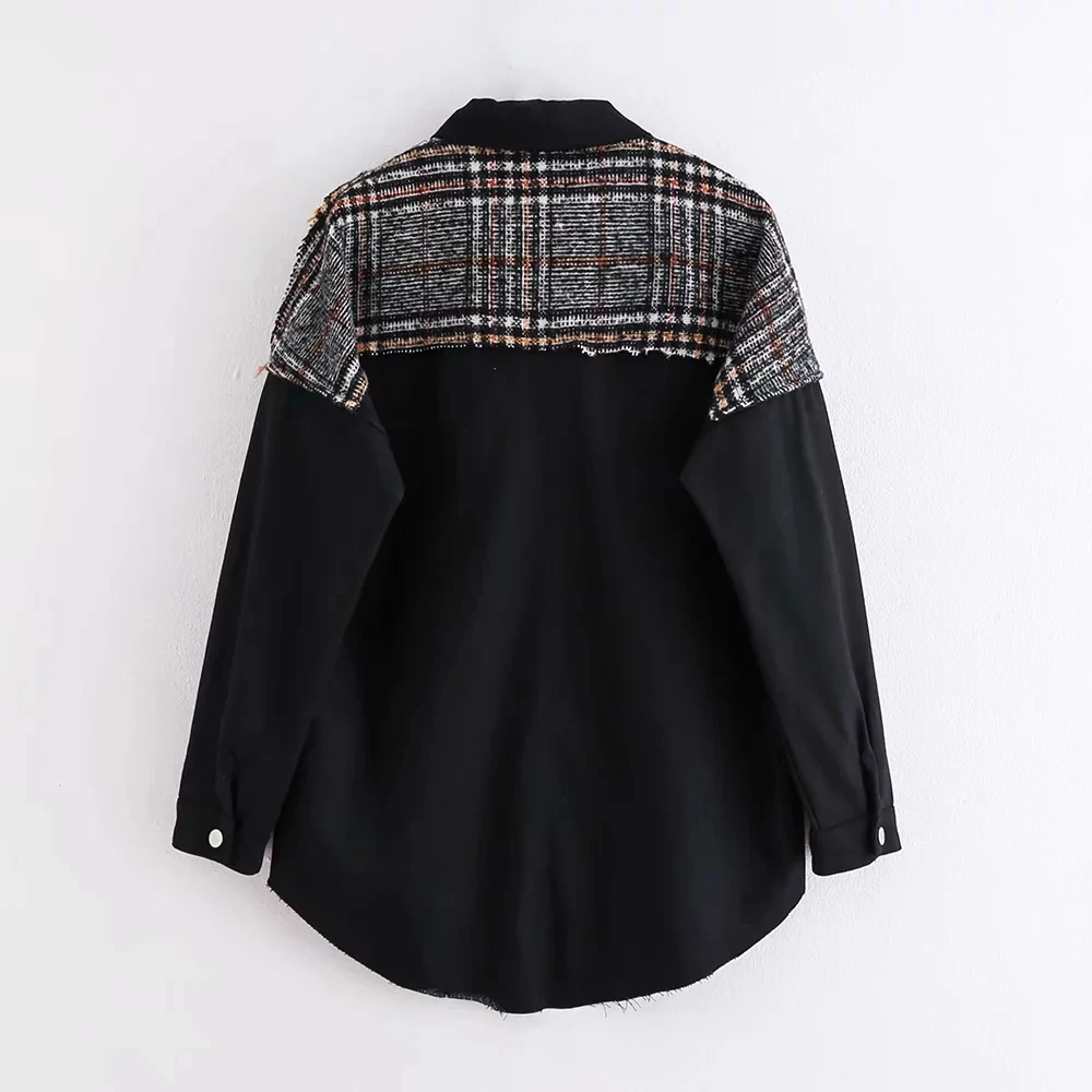 НОВАЯ шикарная Женская Лоскутная куртка пальто с карманами Винтажный стиль