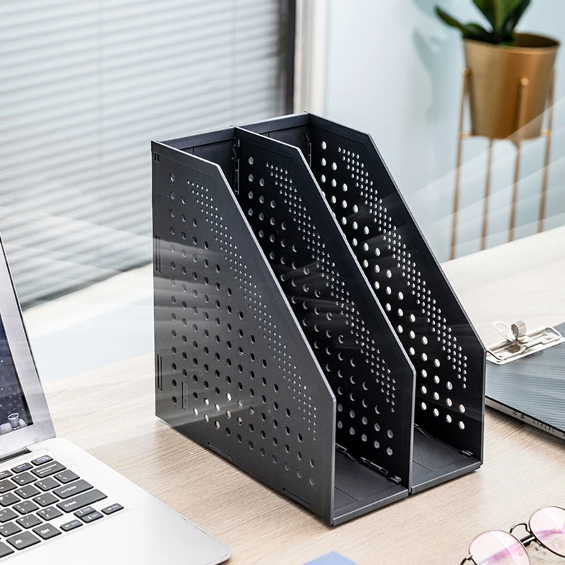 

Складная Папка-органайзер, 2 сложения, креативная и простая настольная подставка для книг, школьный и офисный органайзер для хранения, насто...