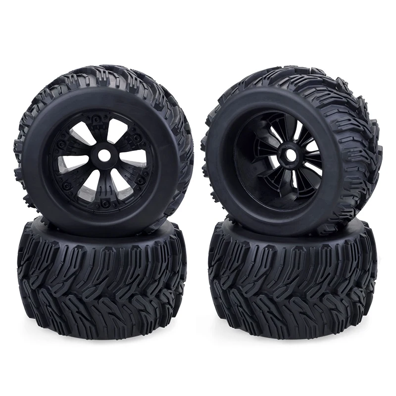 

4Pcs 170mm Wheel Rim and Tires for 1/8 Truck Traxxas E-MAXX E-Revo HSP HPI ZD Racing RC Car Accessories