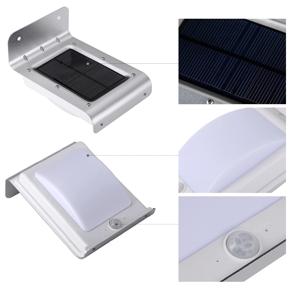 Уличный фсветильник на солнечной батарее с пассивным ИК датчиком движения 16