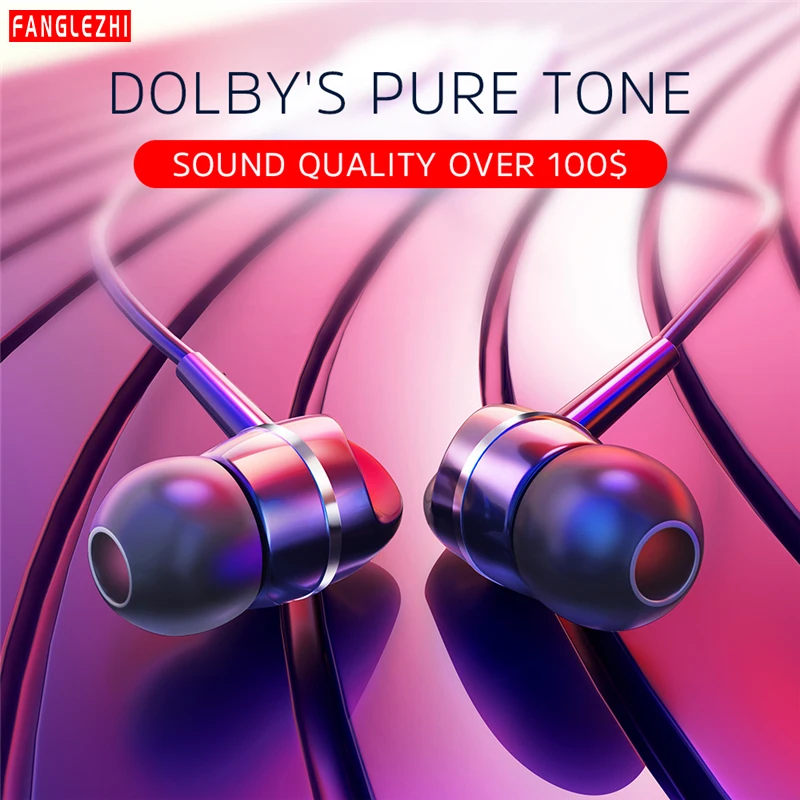 3 5 мм наушники-вкладыши Hifi Проводная гарнитура с микрофоном Спорт бас-наушники