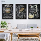 Холщовые постеры для кухни, Интернета, кафе, ресторана