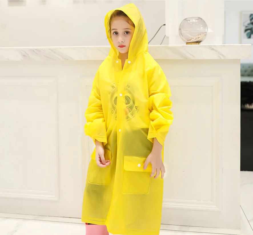 

EVA Children Raincoat New Pure Brand Bicycle Rainwear Poncho For Children Kombinezon Przeciwdeszczowy Dla Dzieci