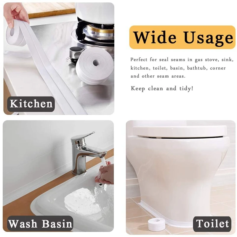 Водонепроницаемая лента с защитой от плесени аксессуары для кухни душа ванной