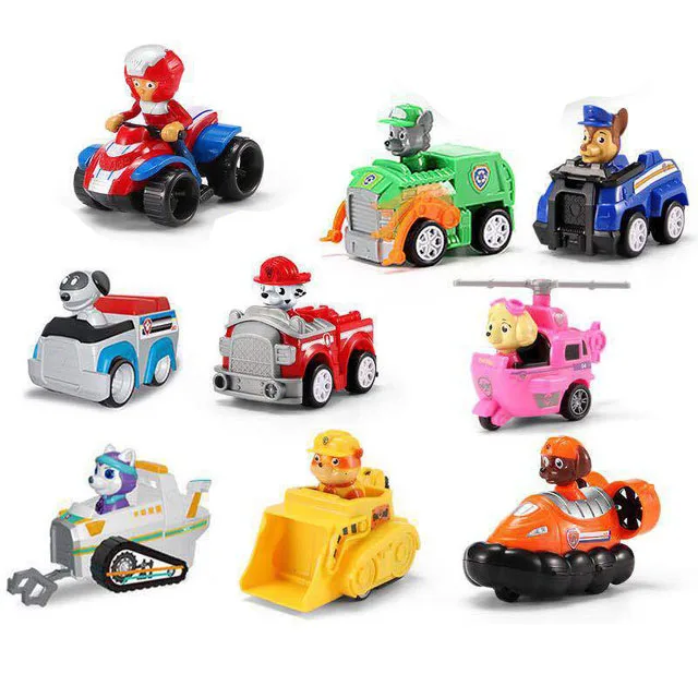 Paw Patrol Toys Set игрушечный автомобиль игрушки собака вертолет самолет Everest вытяните