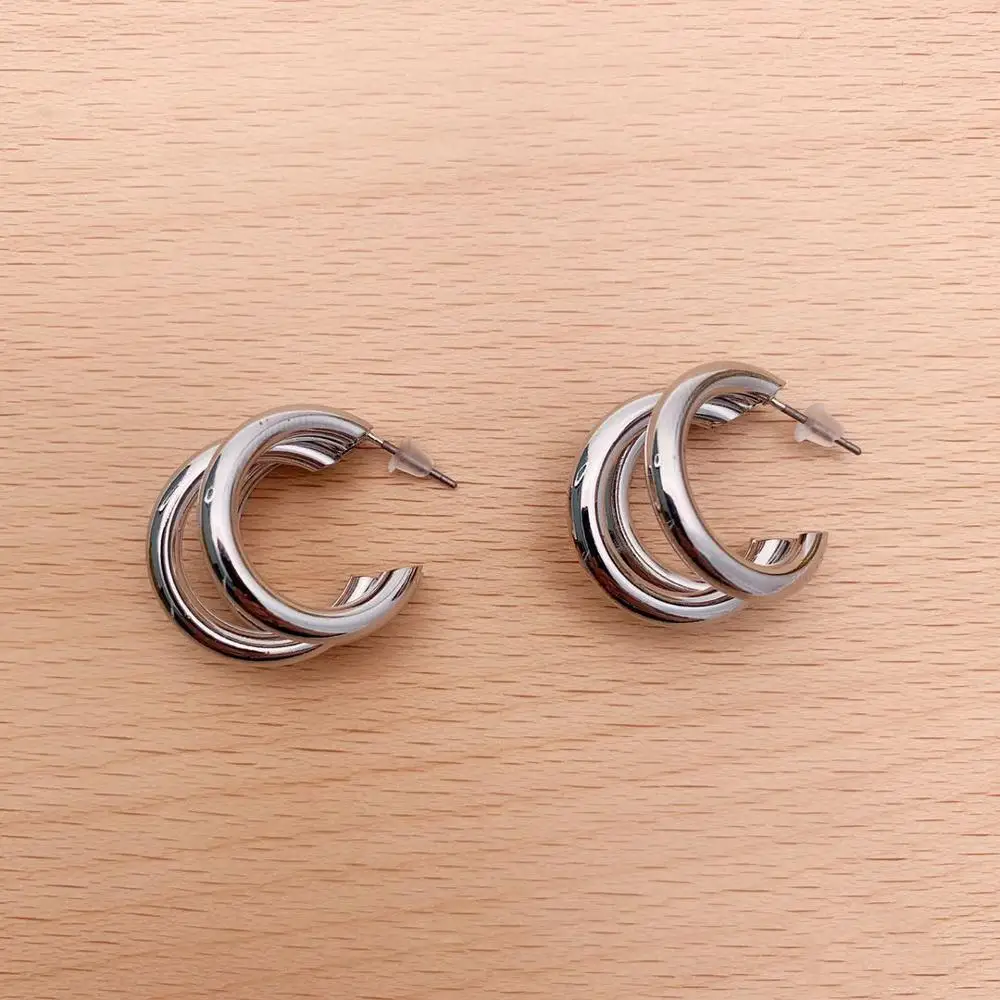 Родиевые серьги Модные ювелирные изделия Свадебные вечерние подарки женские