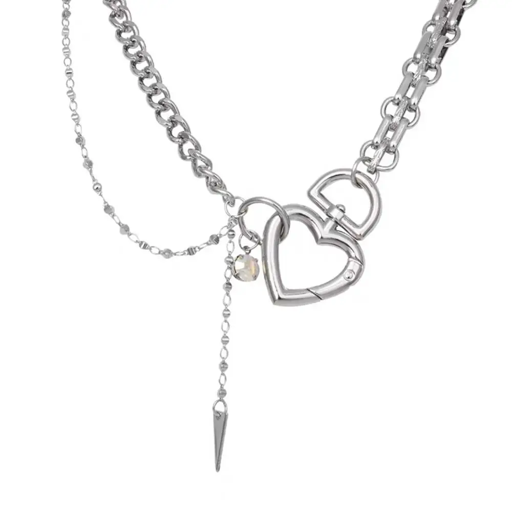 Fashion Harajuku Heart Shaped Lock Design Pendant Necklace Chain Padlock On The Neck Choker Women Jewelry Gift | Украшения и