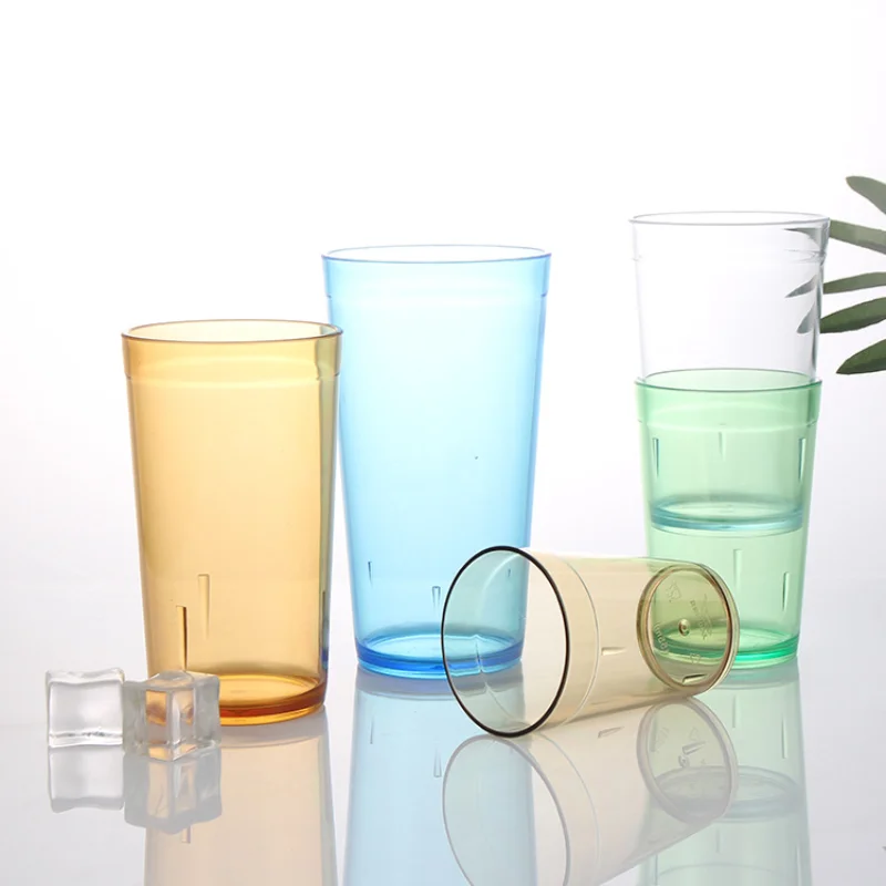 

2021 Household Plastic Water Cup Transparent Cup Beer Cup Drink Cup Juice Cup Multi-color Multi-Capacity